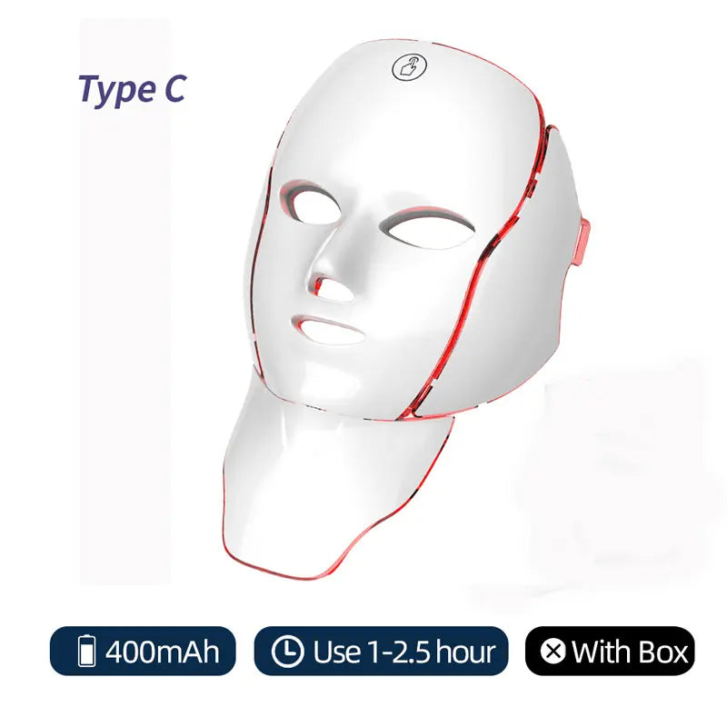 7-Color LED Face & Neck Mask