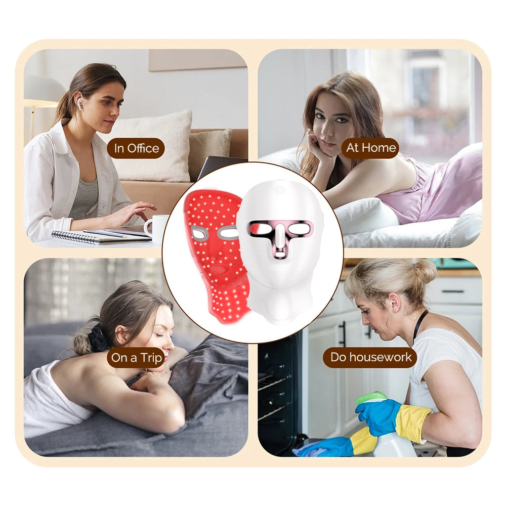 7-Color LED Face & Neck Mask